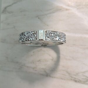 Henri Bendel, clear Swarovski crystals bracelet.